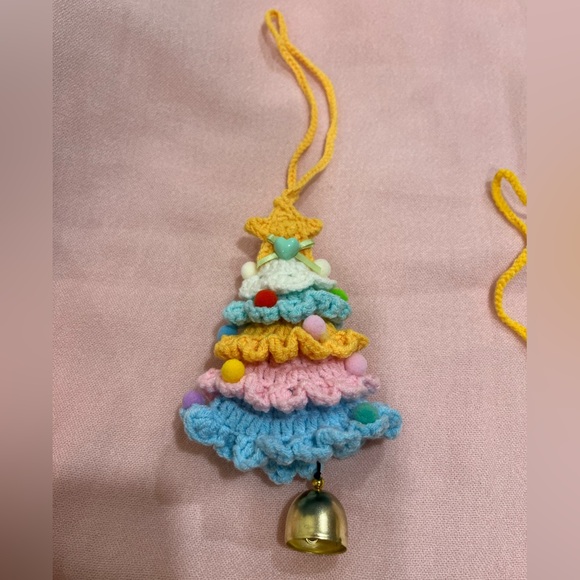 2 pcs Colorful Crochet Christmas Tree Ornaments 📦 2 for 35 📦 - Picture 5 of 7